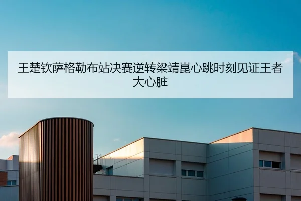 王楚钦萨格勒布站决赛逆转梁靖崑心跳时刻见证王者大心脏